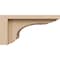 Ekena Millwork 4"W x 8"D x 4"H Wide Warren Rough Cedar Woodgrain TimberThane Corbel, Primed Tan CORUR04X08X04WARRCPR - alternate 5